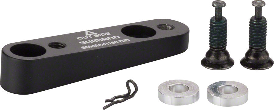 Shimano R160D/D Disc Brake Adaptor for 160mm Rotor Flat-Mount Caliper Flat-