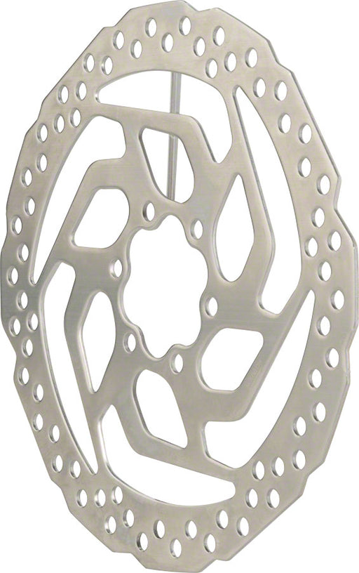 Shimano Tourney SM-RT26-S Disc Brake Rotor - 160mm, 6-Bolt, For Resin Pads Only, Silver