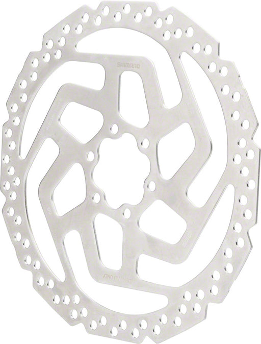 Shimano Tourney SM-RT26-M Disc Brake Rotor - 180mm, 6-Bolt, For Resin Pads Only, Silver