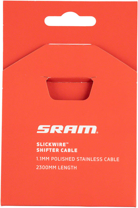SRAM, Slick Wire, Shifter Cable, 1.1mm, 2300mm, Stainless Steel, Shimano/SRAM