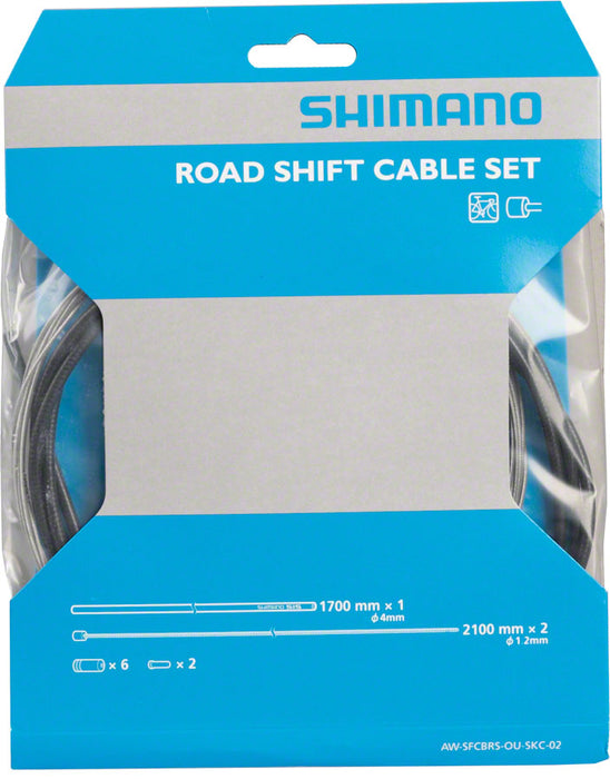 Shimano Road SP40 Derailleur Cable Set, Black