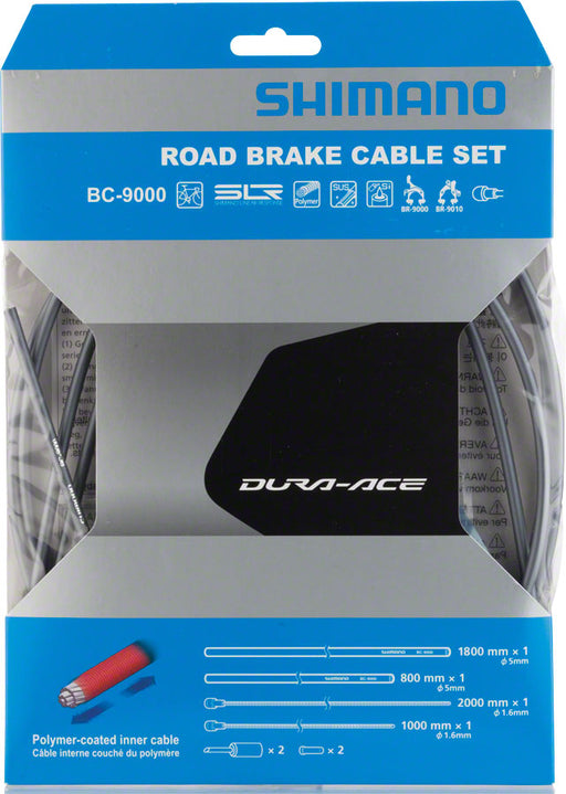 Shimano Dura-Ace BC-9000 Polymer-Coated Brake Cable Set, High-Tech Gray