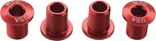 Wolf Tooth Set of Chainring Bolts for 104 x 30T rings (10 mm long) 4-Pieces, Red