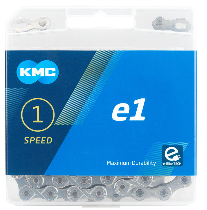 KMC e1 Chain - Single Speed 3/32", 110 Links, Silver