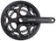 Shimano Tourney FC-A070 Crankset - 170mm, 7/8-Speed, 50/34t, Riveted, Square Taper JIS Spindle Interface, Black, With Chainguard