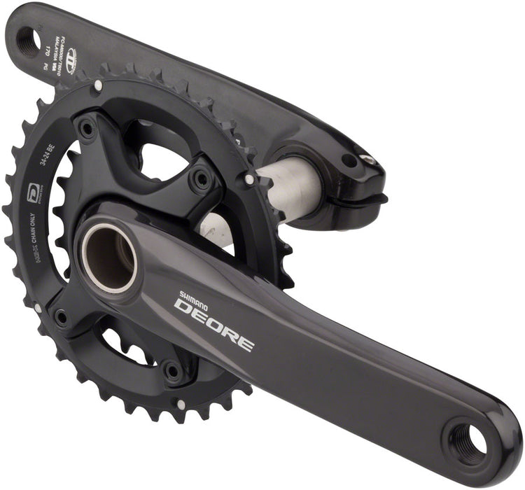 Shimano FC-M6000-2 Crankset - 170mm, 10-Speed, 34/24t, 96/64 BCD, Hollowtech II Spindle Interface, Black