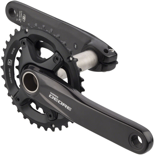 Shimano FC-M6000-2 Crankset - 175mm, 10-Speed, 34/24t, 96/64 BCD, Hollowtech II Spindle Interface, Black