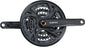 Shimano Altus FC-M371 Crankset - 170mm, 9-Speed, 48/36/26t, Riveted, Square Taper JIS Spindle Interface, Black