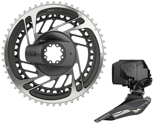 SRAM RED AXS Power Meter/Front Derailleur Kit - 54/41t, 12-Speed, 8-Bolt Direct Mount, RED AXS 2-Position Front Derailleur, Grey, D1