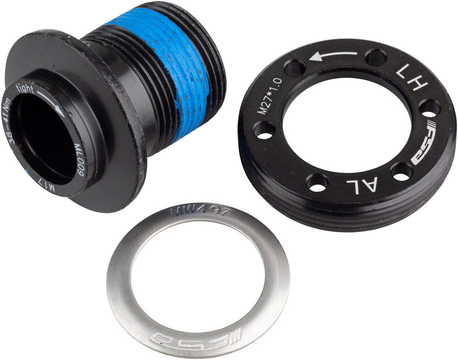 FSA (Full Speed Ahead) QR-20 Self Extracting Crank Bolt Assembly - M17 Bolt with M27 Cap, Anodized Black