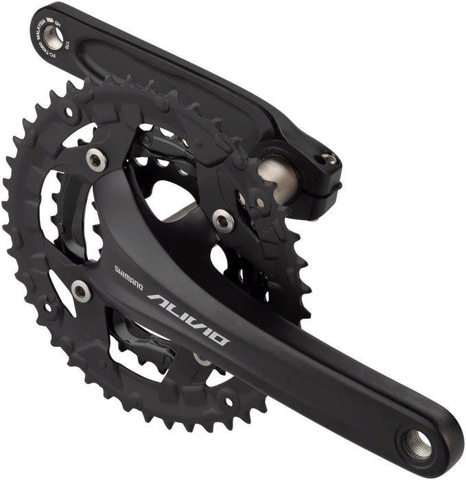 Shimano Alivio FC-T4060 Crankset - 170mm, 9-Speed, 44/32/22t, 104/64 BCD, Hollowtech II Spindle Interface, Black