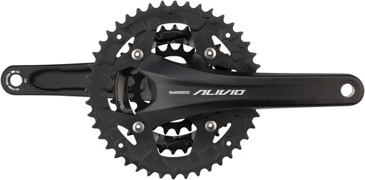Shimano Alivio FC-T4060 Crankset - 170mm, 9-Speed, 44/32/22t, 104/64 BCD, Hollowtech II Spindle Interface, Black