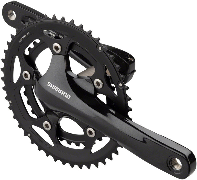 Shimano Tiagra FC-R460 Crankset - 170mm, 10-Speed, 46/34t, 110 BCD, Hollowtech II Spindle Interface, Black