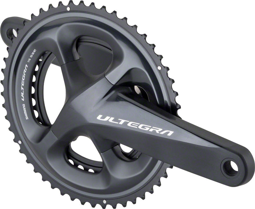 Shimano Ultegra FC-R8000 Crankset - 172.5mm, 11-Speed, 52/36t, 110 Asymmetric BCD, Hollowtech II Spindle Interface, Black