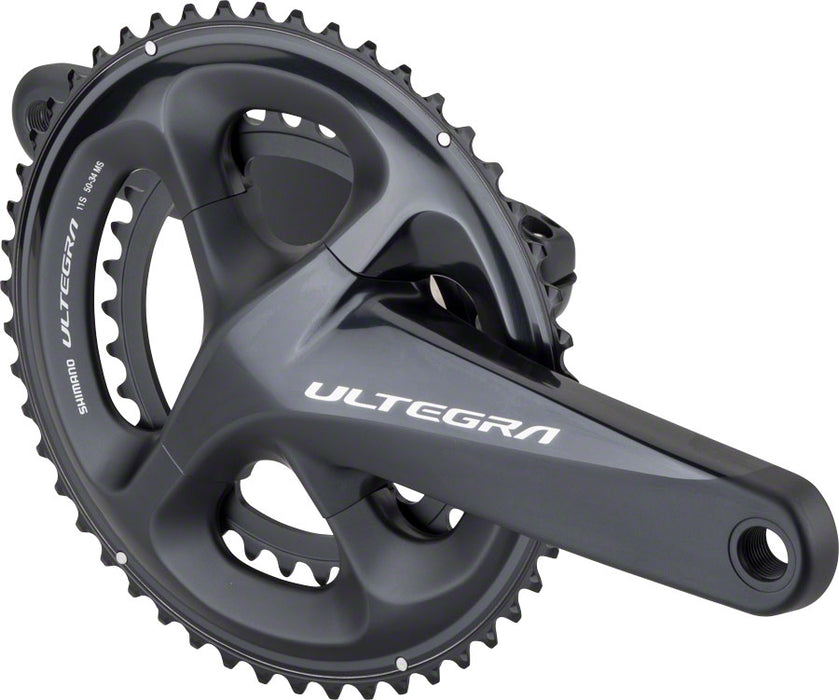 Shimano Ultegra FC-R8000 Crankset - 175mm, 11-Speed, 50/34t, 110 Asymmetric BCD, Hollowtech II Spindle Interface, Black