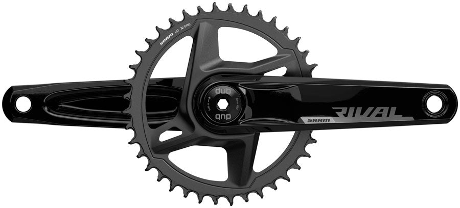 SRAM Rival 1 AXS Wide Crankset - 160mm, 12-Speed, 46t, 8-Bolt Direct Mount, DUB Spindle Interface, Black, D1