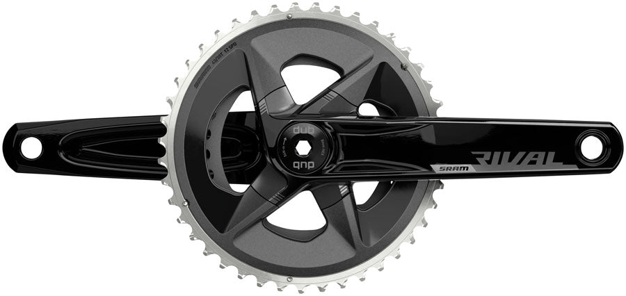 SRAM Rival AXS Wide Crankset - 170mm, 12-Speed, 43/30t, 94 BCD, DUB Spindle Interface, Black, D1