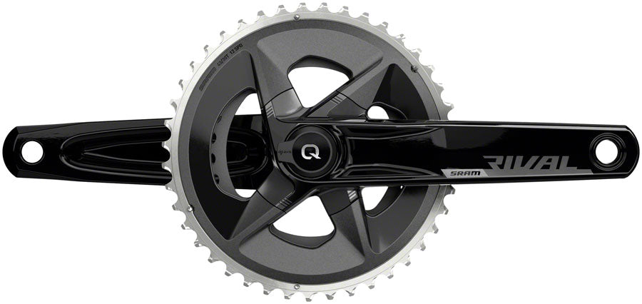 SRAM Rival AXS Wide Power Meter Crankset - 160mm, 12-Speed, 43/30t Yaw, 94 BCD, DUB Spindle Interface, Black, D1