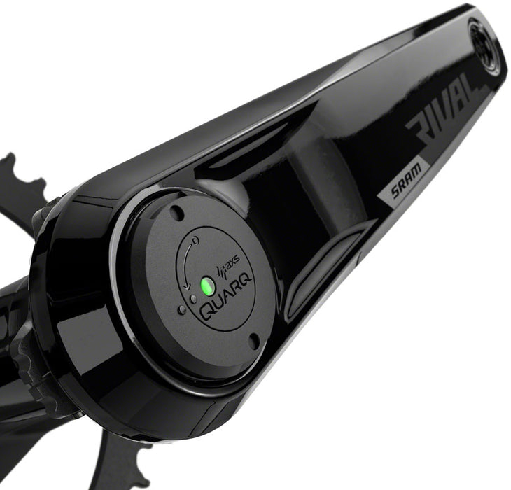 SRAM Rival 1 AXS Wide Power Meter Crankset - 175mm, 12-Speed, 40t, 8-Bolt Direct Mount, DUB Spindle Interface, Black, D1