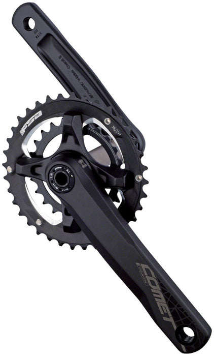 Full Speed Ahead Comet MegaExo Modular 2x Crankset - 175mm, 11-Speed, 36/22t, 96/68mm BCD, MegaExo Spindle Interface, Black
