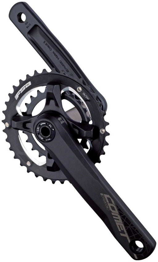 Full Speed Ahead Comet MegaExo Modular 2x Crankset - 170mm, 11-Speed, 36/22t, 96/68mm BCD, MegaExo Spindle Interface, Black