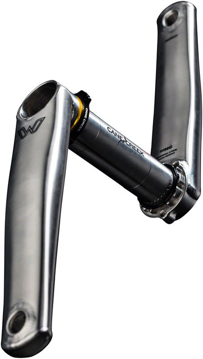 Cane Creek eeWings Mountain Titanium Crankset - 165mm, Direct Mount, 392 EVO Spindle Interface, Brushed Titanium