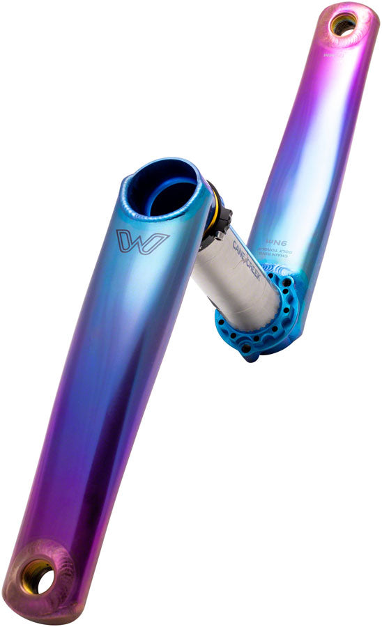 Cane Creek eeWings Mountain Titanium Crankset - 175mm, Direct Mount, 392 EVO Spindle Interface, Tie-Dye