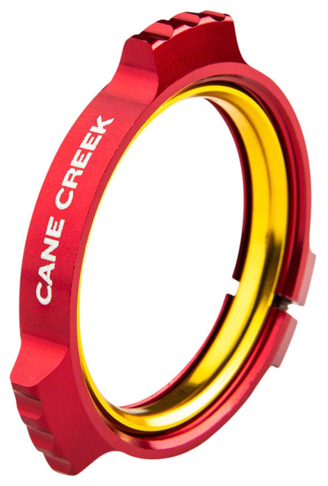 Cane Creek Alloy Preload Collar and Ti Bolt- Red
