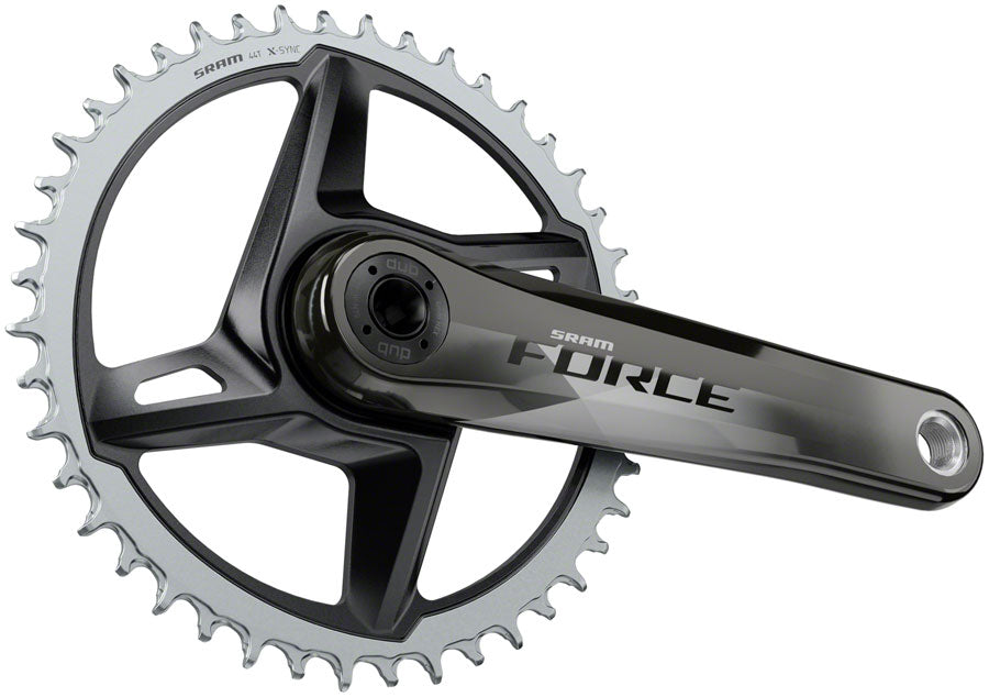 SRAM Force 1 AXS Wide Crankset - 172.5mm, 12-Speed, 40t, 8-Bolt Direct Mount, DUB Spindle Interface, Gloss Natural Carbon, D1