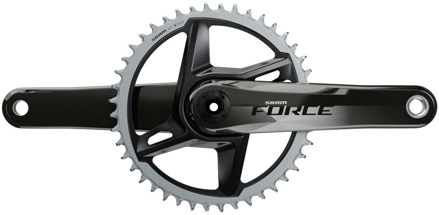 SRAM Force 1 AXS Wide Crankset - 172.5mm, 12-Speed, 40t, 8-Bolt Direct Mount, DUB Spindle Interface, Gloss Natural Carbon, D1