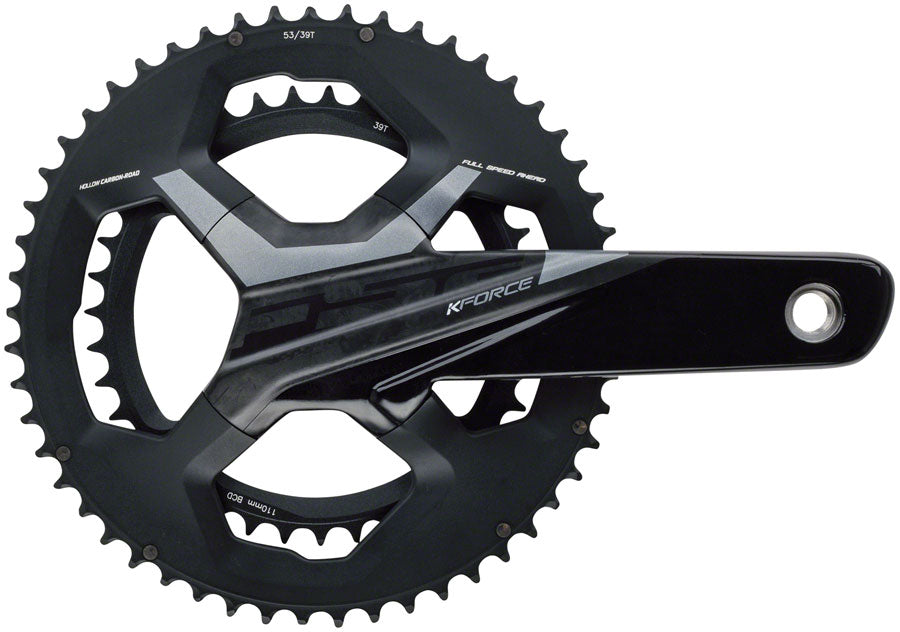 FSA (Full Speed Ahead) K-Force WE Crankset - 175mm, 11-Speed, 50/34t, 110 BCD, 386 EVO Spindle Interface, Black