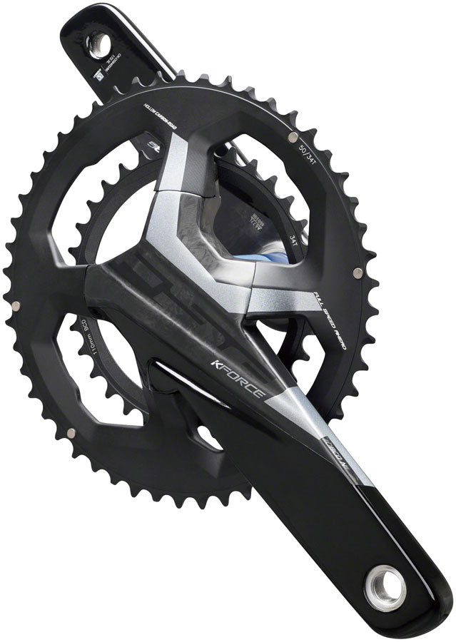 FSA (Full Speed Ahead) K-Force WE Crankset - 175mm, 11-Speed, 50/34t, 110 BCD, 386 EVO Spindle Interface, Black