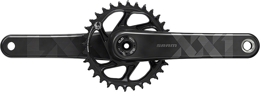 SRAM XX1 Eagle Carbon Crankset - 170mm, 12-Speed, 34t, Direct Mount, DUB Spindle Interface, Black