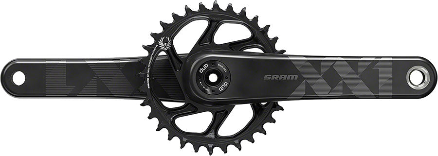 SRAM XX1 Eagle Carbon Crankset - 175mm, 12-Speed, 34t, Direct Mount, DUB Spindle Interface, Black