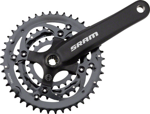 SRAM S600 PowerSpline 175mm Crank 44-32-22T 64/104mm BCD, Black