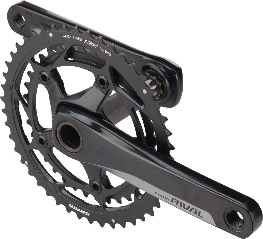 SRAM Rival 22 Crankset - 175mm 11-Speed 46/36t 110 BCD GXP Spindle