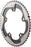 SRAM Red 22 53T 130mm BCD YAW Chainring Gray for Hidden or Non-Hidden Bolt Use with 39T