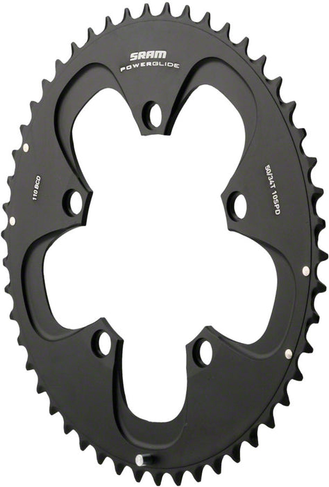 SRAM Red/Force 50T 110mm Black Chainring  Use with 34T