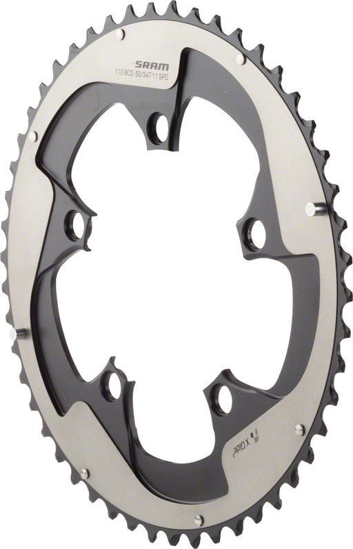 SRAM Red 22 52T 110mm BCD YAW Chainring Gray Use with 36T