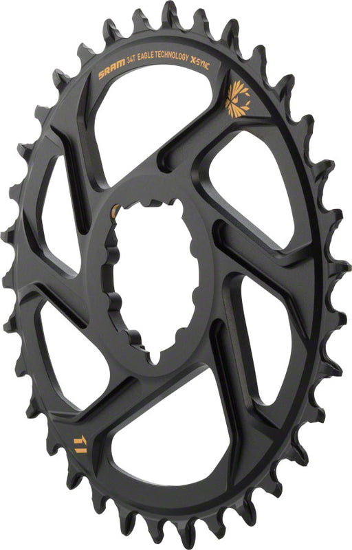 SRAM X-Sync 2 Eagle Direct Mount Chainring 34T Boost 3mm Offset with Gold Logo