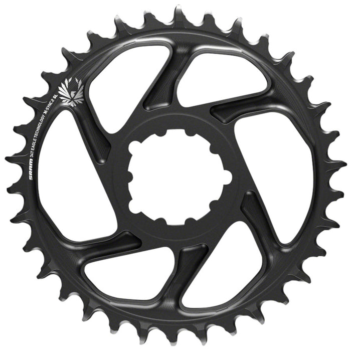 SRAM X-Sync 2 Eagle SL Direct Mount Chainring 34T Boost 3mm Offset, Black with Gray Logo