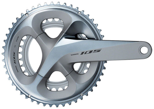 Shimano 105 FC-R7000 Crankset - 172.5mm, 11-Speed, 50/34t, 110 BCD, Hollowtech II Spindle Interface, Silver