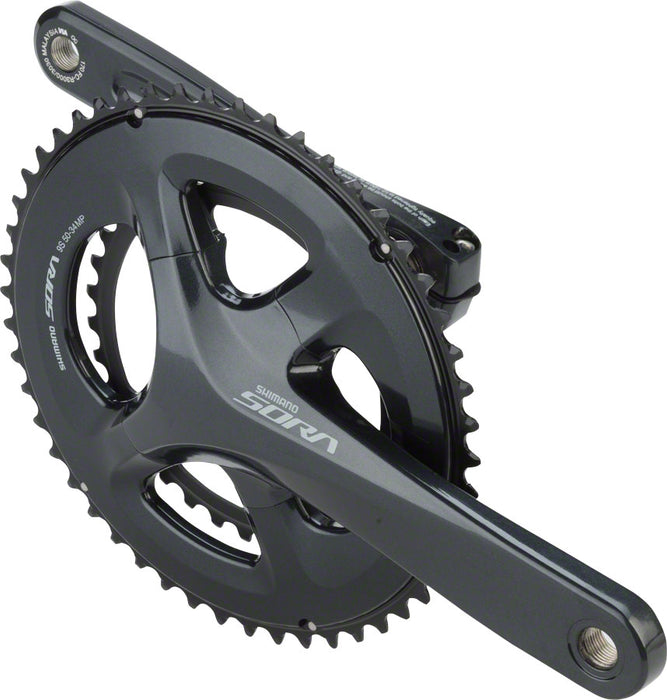 Shimano Sora FC-R3000 Crankset - 170mm, 9-Speed, 50/34t, 110 Asymmetric BCD, Hollowtech II Spindle Interface, Gray