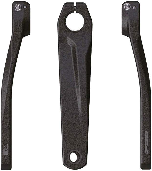 FSA (Full Speed Ahead) CK-752 Shimano STEPS Ebike Crank Armset - 160mm, Fits Shimano Hollowtech II, Black