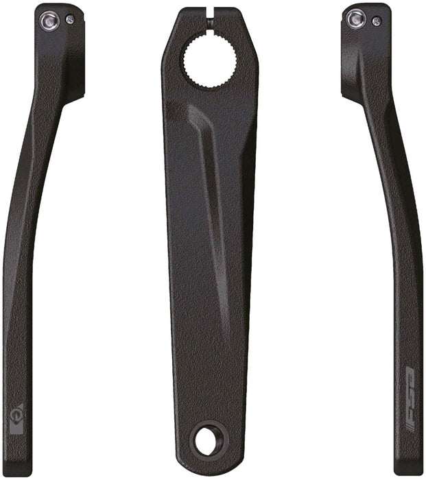 FSA (Full Speed Ahead) CK-752 Shimano STEPS Ebike Crank Armset - 165mm, Fits Shimano Hollowtech II, Black