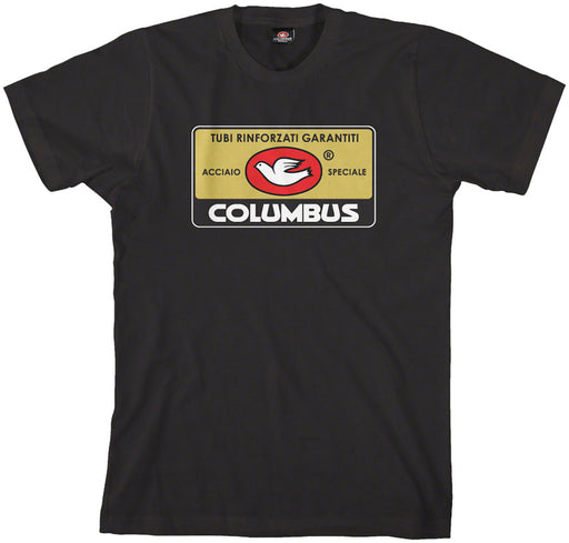Cinelli Columbus Tag T-Shirt - Black, Small