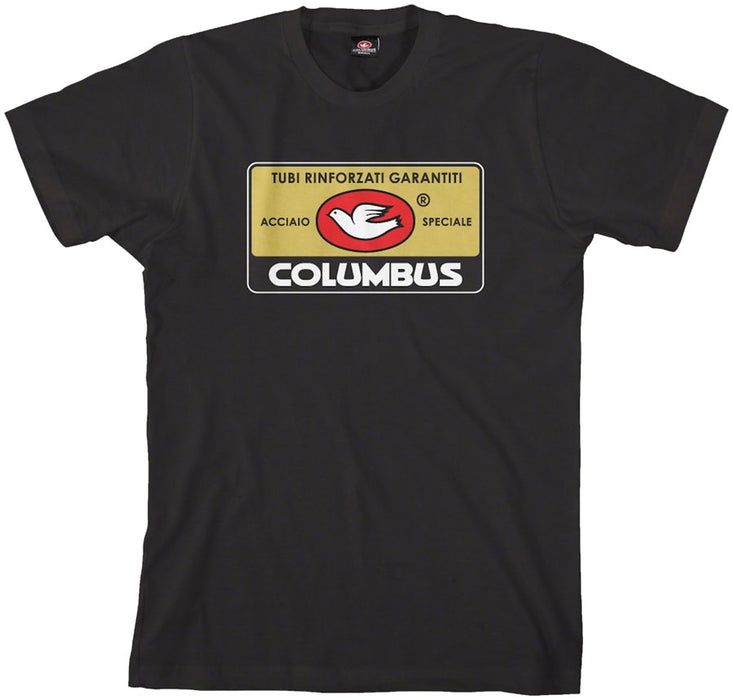 Cinelli Columbus Tag T-Shirt - Black, Small