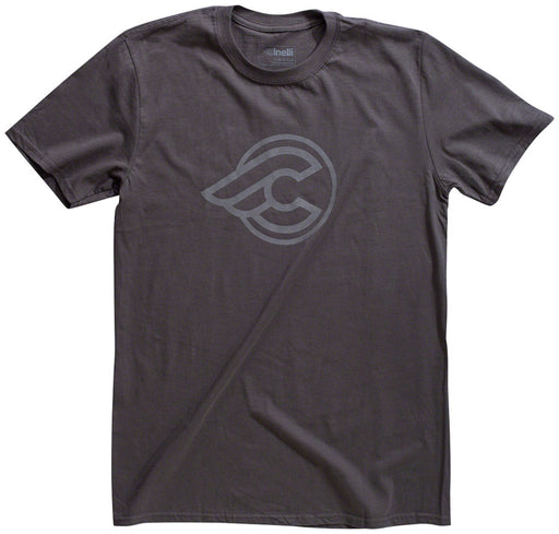 Cinelli Winged Reflective T-Shirt - Charcoal, Medium