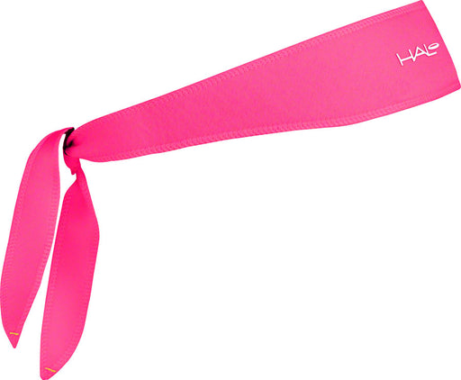 Halo I Tie Headband: Bright Pink