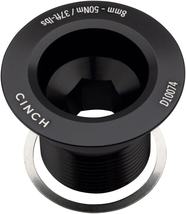 Race Face CINCH Crank Bolt with Washer - NDS, M18, Gloss Black